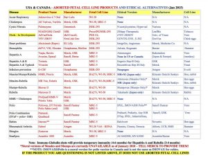 Aborted Fetal Cell Lines Vaccines